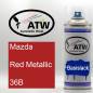 Preview: Mazda, Red Metallic, 36B: 400ml Sprühdose, von ATW Autoteile West.